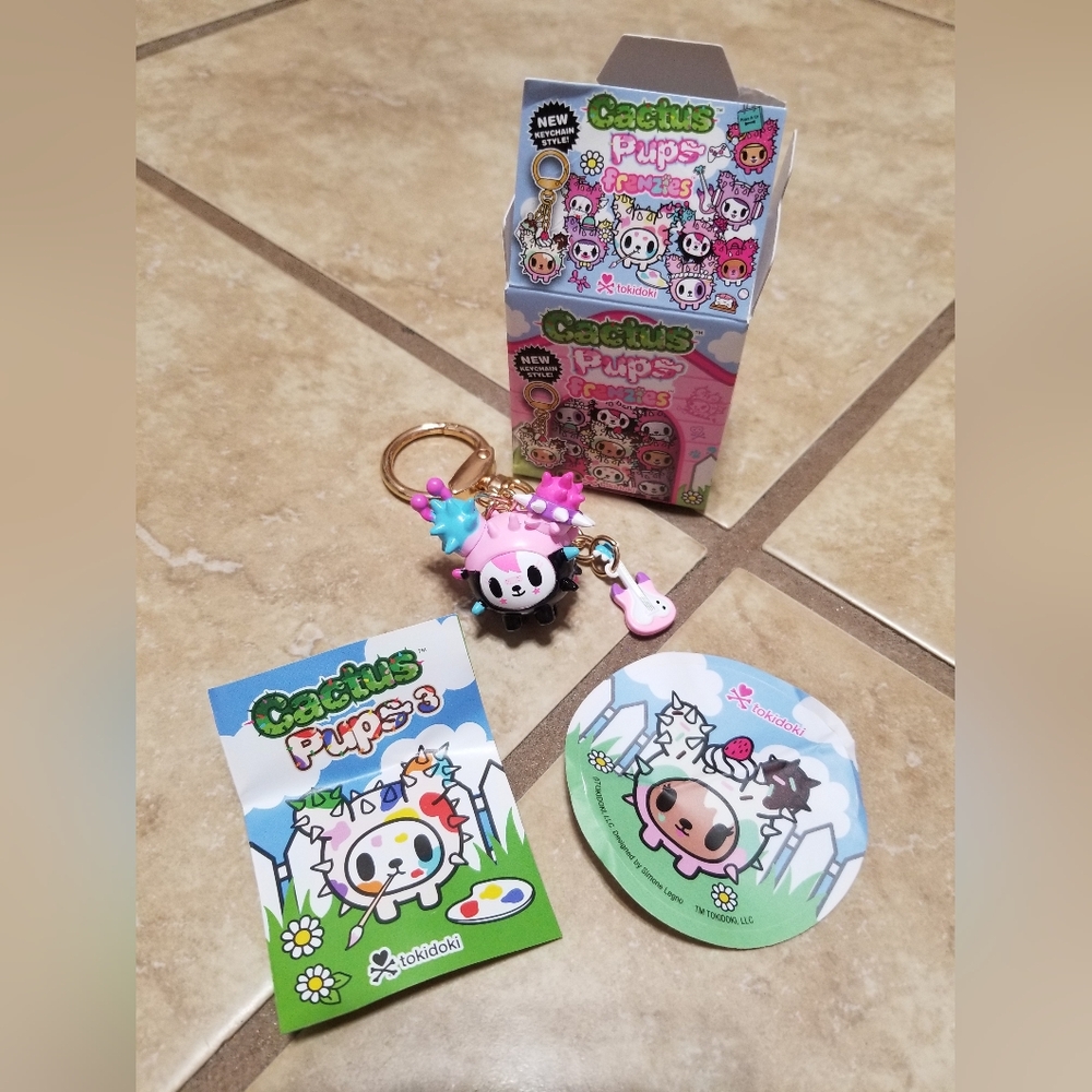 Tokidoki Cactus Pup Frenzies: Pup Rocker Keychain Charm
